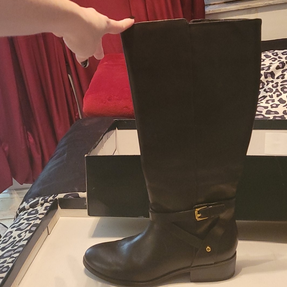 Ralph Lauren 'Mariah' Blk boots Size 7B wide calf - Picture 3 of 10